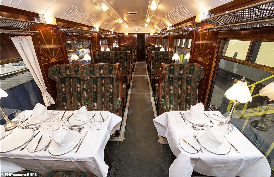 Iconic Brighton Belle train is restored to 1950s glory